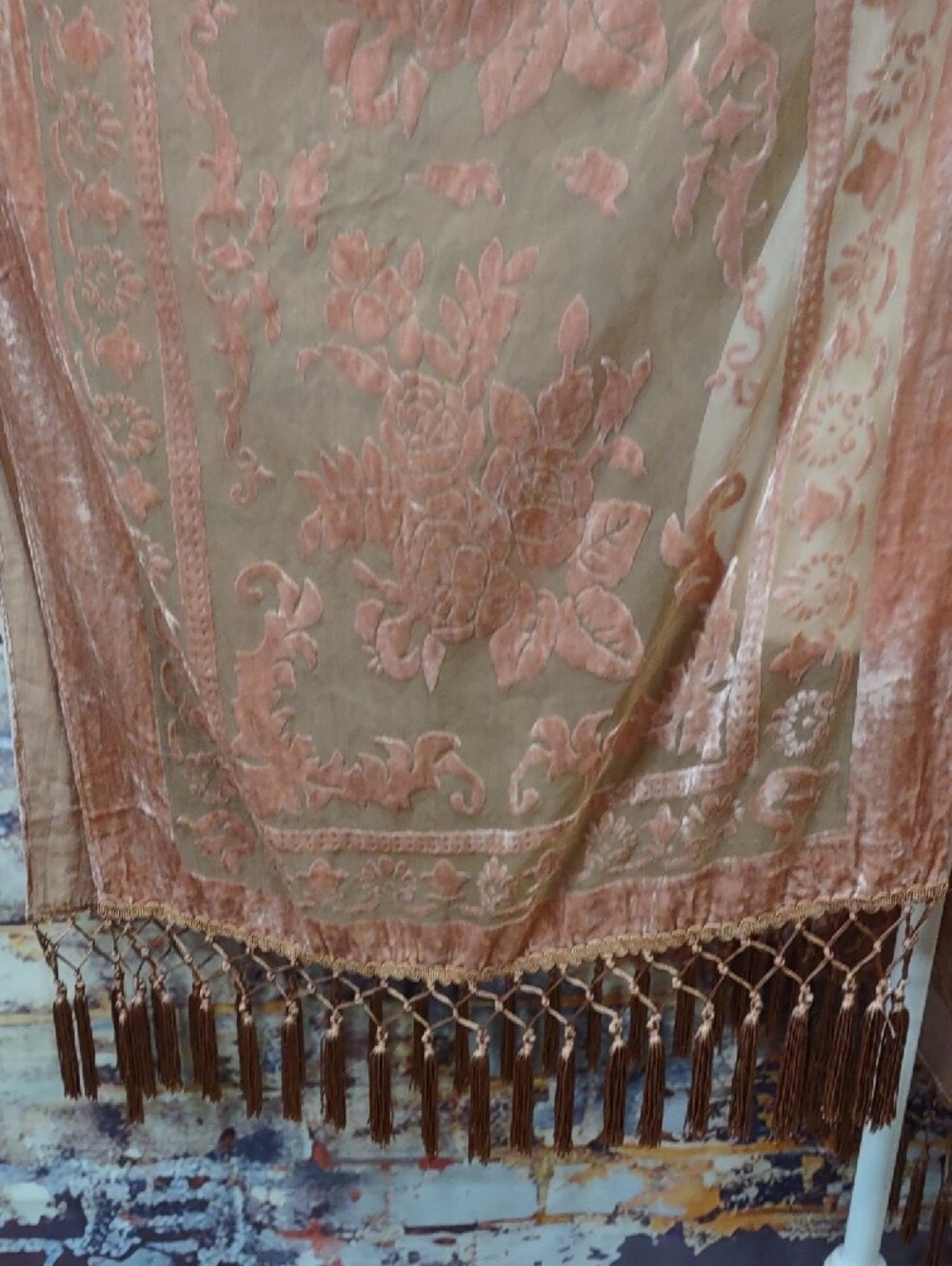 Woven Heart Sheer Burnout Velvet Kimono - Picture 9 of 14